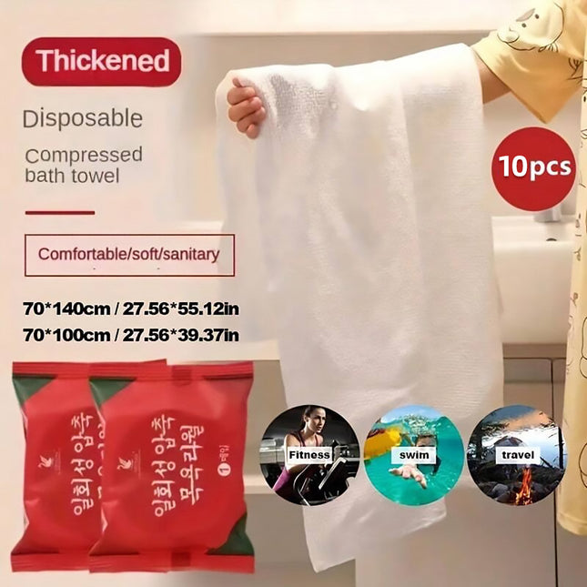 Compressed Pure Cotton Travel Towel Portable Small Square Disposable Washcloth