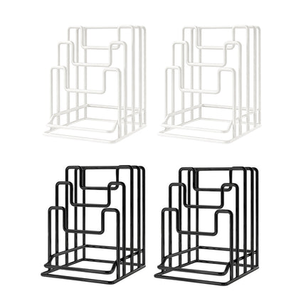 2PCS Metal Cutting Board Holder Rack Kitchen Bench Organiser for Lids Chopping Boards