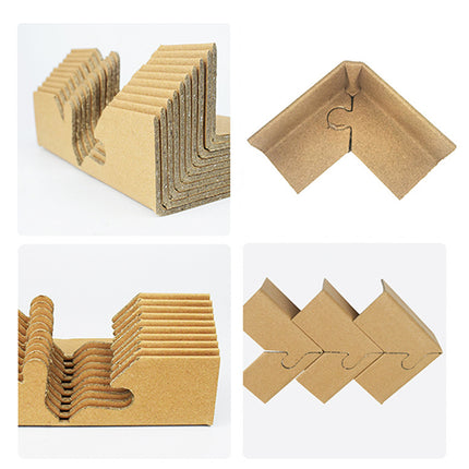 100pcs Kraft Paper Cardboard Corner Protector 90 Degree Angle Guard for Packing