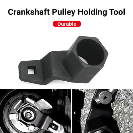 Crankshaft Pulley Holding Tool 55mm Black Steel for Engine Timing Belt Repair