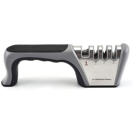 Four Stage Knife Sharpener Multifunction Kitchen Blade Sharpening Tool Quick Use
