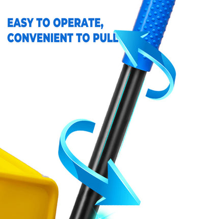 32L Wringer Mop Bucket with Mop Sturdy PP Material for Home Floor Cleaning Use