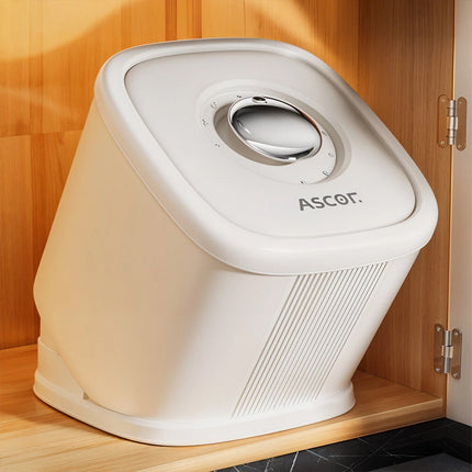 Rotating Rice Bucket Durable Large Capacity for Kitchen Grain Flour Rice Use