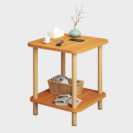 2 Tiers Night Stand Bedside Table Space Saving Durable for Bedroom Living Room