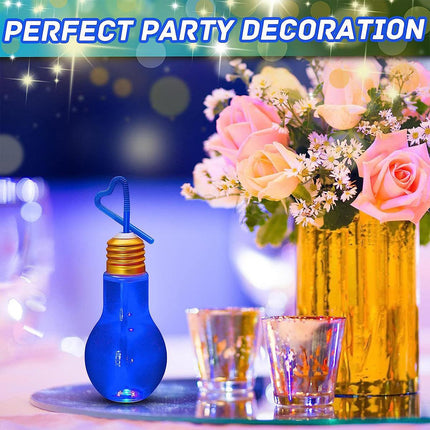 50PCS 100ML Transparent Bulb Bottle Plastic Candy Jar Storage Container Reusable