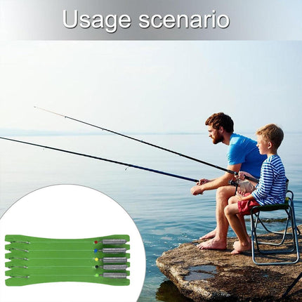 5 Pack Fishing Drop Hook Lead Sinker Bait Rig Board Tackle Accessories Set