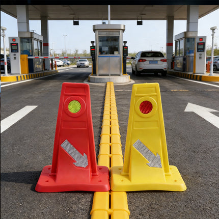 Reflective Traffic Divider Post Lane Separator Direction Arrow Roadwork Durable