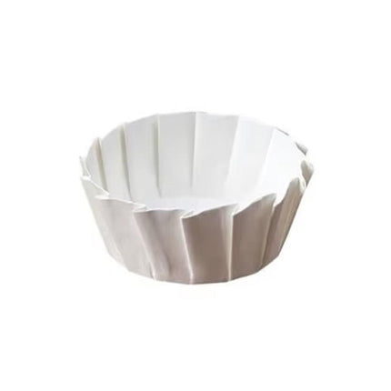 100PCS Non Folding Non Stick Oil Proof Cake Paper Tray Baking Food Serving Plate