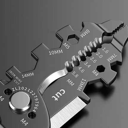 25in1 Wire Stripping Pliers Multi Function Cable Splitter Cutter Winding Tool
