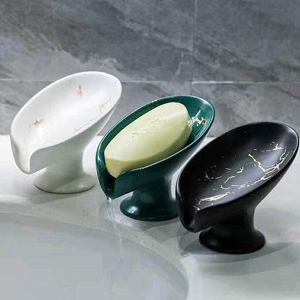 Light Luxury Ceramic Soap Dish Drainage Soap Holder Household Soap Storage Box