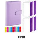 A6 Pu Leather Binder Pockets Cash Envelope Planner Notebooks
