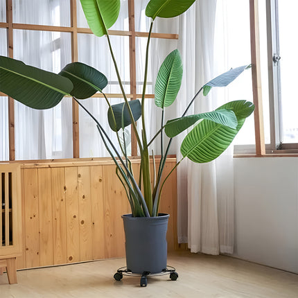 2PCS Mobile Plant Stand with Brake Wheels Adjustable for Potted Plants Easy Move