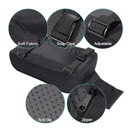 Universal Memory Foam Car Armrest Cushion Cover Height Pad Central Control Cover