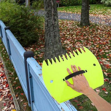 2pcs Outdoor Leaf Clip Plastic Rake Garden Tools Collecting Leaves Yard Cleanup