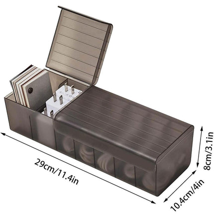 Large Capacity Data Cable Organizer Box With Lid USB Power Charging Cable Box