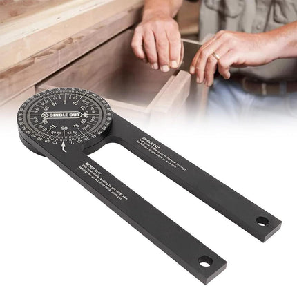 360 Degree Woodworking Protractor Angle Finder Positioning Tool Horizontal Gauge