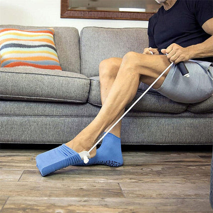 Sock Aid Helper for Elderly Pregnant Women No Bend Corded Easy Sock Threader