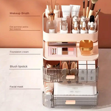 Drawer Storage Box Stationery Cosmetic Organizer Multi Purpose Desktop Holder