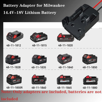 Diy For Milwaukee M18 Xc 18V Diy Project Battery Adapter/Base Power 2 Wirings