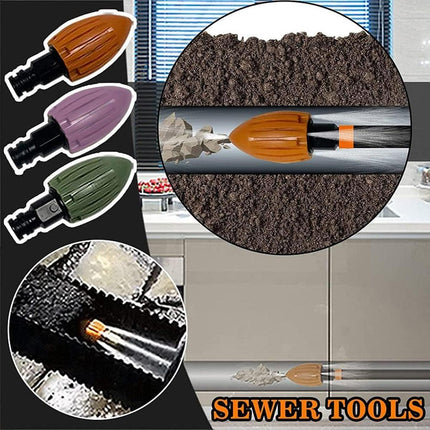 High-Pressure Water Rocket Drain Pipe Cleaning Nozzle Tool for Home and Garden