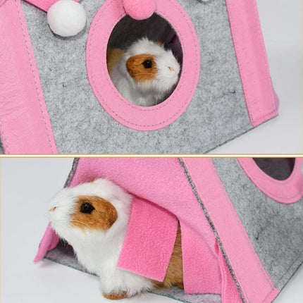 Hamster Tent Small Pet Hideout Pig Possum House Cool Triangle Nest Shelter