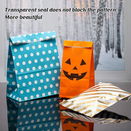2pcs Transparent Seal Stickers Self Adhesive Roll Envelope Gift Decoration Label