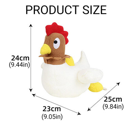 Hen Laying Eggs Dog Toy Sniffing Pet Plush Interactive Chew Toy for Dogs Puppies