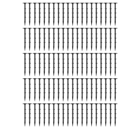 200x Grass Pegs Lawn Turf Weed Mat Plastic Pins Stakes Anchor Lawn Sod Fasten - Aimall