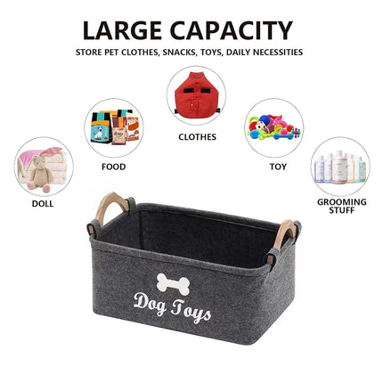 2pcs Felt Storage Baskets Desktop Organization Frames Home Office Organizer