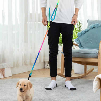 Adjustable Diagonal Dog Walking Leash Hands Free Crossbody Pet Lead Dogs