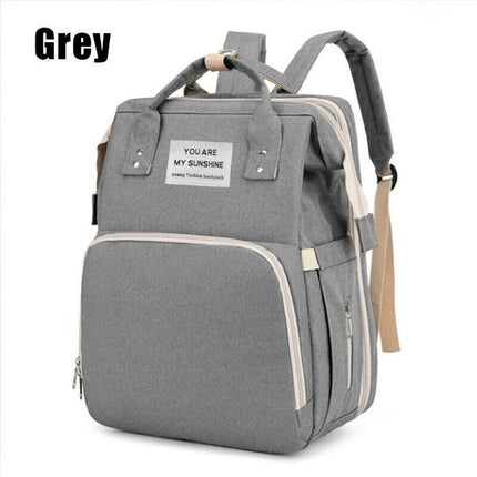 Foldable Travel Backpack with Built In Portable Rest Mat and Storage Compartments