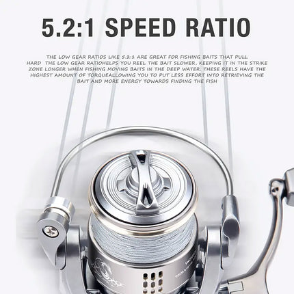 Double Handle Fishing Reel High-Speed Spinning Reel for Freshwater Saltwater