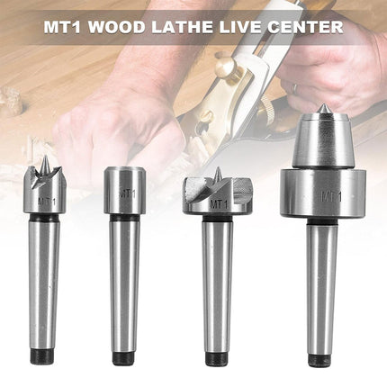 4pcs Woodworking Lathe Center Set Rotary Live Center Tool Kit Turning Machine