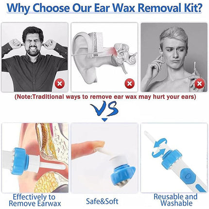Electric Ear Wax Removal Vacuum Cleaning Cleaner Device Earpick Painless Tool