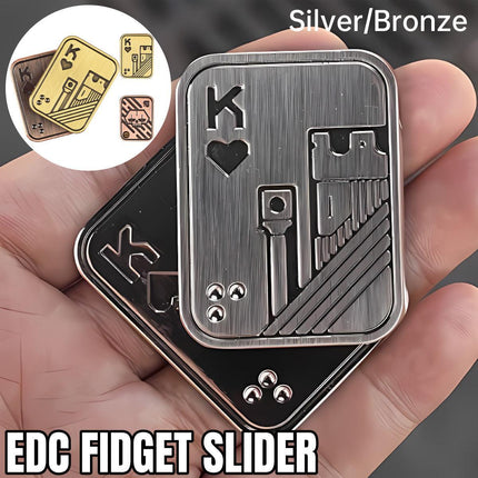 Magnetic Fidget Spinner Pop Coin Stress Relief Toy Three-Layer Sound Wave Design