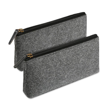 10PCS Large Capacity Felt Pencil Case Stationery Organizer Cosmetic Storage Bag