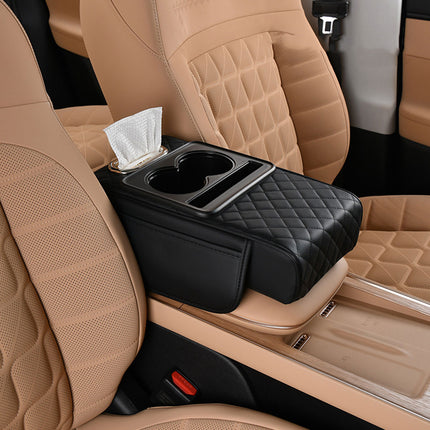 Car Armrest Pad Central Console Storage Box Lift Cushion Rest Support Organizer