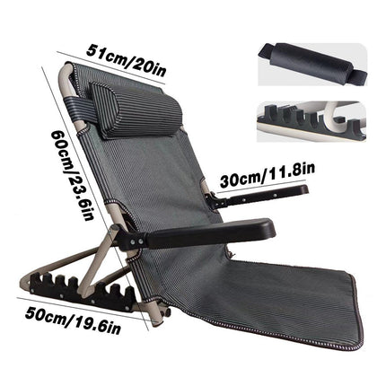 Adjustable Backrest Folding Bed Sit up Rest with Armrest 40-90 Degree Angle