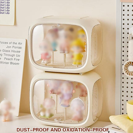 Doll Storage Box Display Rack Space Capsule For Doll Collection Organization