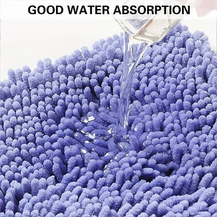 Chenille Long Hair Floor Mat Suction Non Slip Bathroom Entrance Living Room Rug