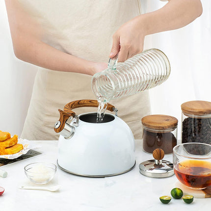 3L Stainless Steel Whistling Kettle Tea Pot For Gas Electric Stove Kitchen Hot