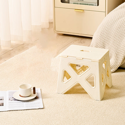 Portable Folding Plastic Stool Lightweight Step Chair for Outdoor Camping or Kitchen