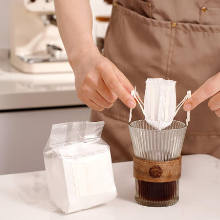 100pcs Hanging Ear Coffee Filter Hand Brew Drip Bag Disposable Coffee Filter