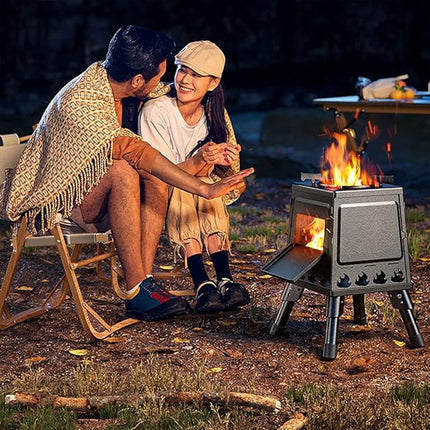 Camping Cassette Stove Portable Windproof Folding Gas Burner For Outdoor BBQ