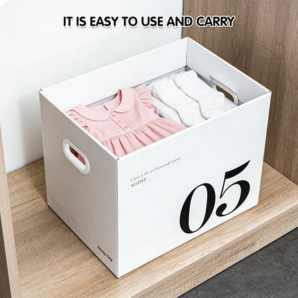 2PCS Paper Storage Box Large Capacity Portable Minimalist Design Home Storage