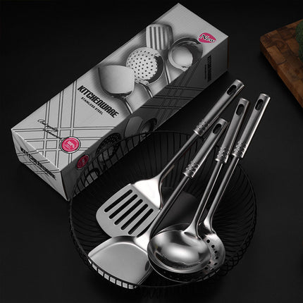 4PCS Kitchen Utensils Set Stainless Steel Cooking Tools Cookware Spoon Turner
