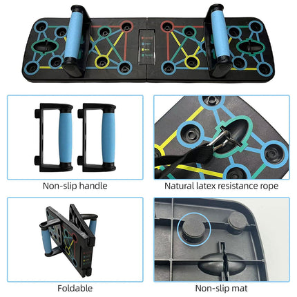 Push Up Board Home Multi Functional Fitness Folding Portable Gym Exercise Tool
