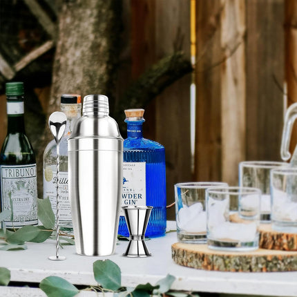 3PCS Stainless SteelCocktail Shaker Set for Bar Tool Kit for Home Bartender