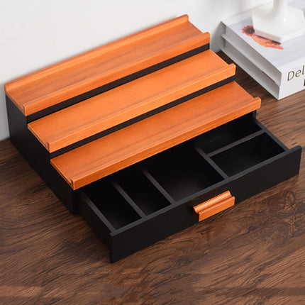 Wooden Storage Box Drawer Shelf Organizer Wooden Chest Home Decor Storage