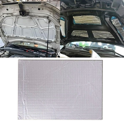 Car Soundproof Cotton Pad 25x18cm Self Adhesive Aluminum Foil Insulation Sheet